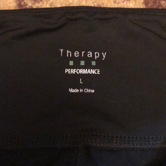 Therapy mesh detail workout legging capris L - Picture 5 of 7